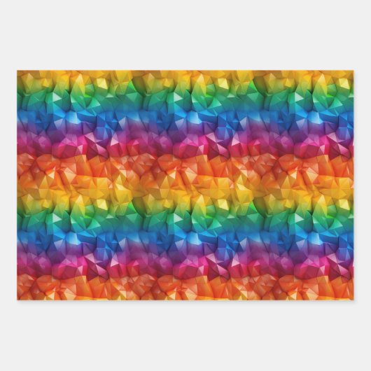 Regenboog van origami inpakpapier vel (Voorkant 2)