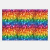 Regenboog van origami inpakpapier vel (Voorkant)