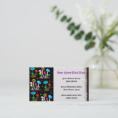 Regenboog van paddenstoelen visitekaartje (Staand voorkant)