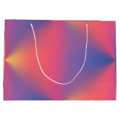 Regenboog van Pastel Kleuren Diamant Shapes Groot Cadeauzakje (Achterkant)