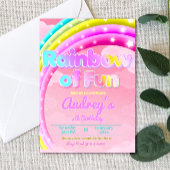 Regenboog van plezier - Meisje Verjaardag Kaart