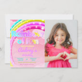 Regenboog van plezier met landschapsfoto kaart (Voorkant)