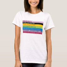 Regenboog van progressieve slogans