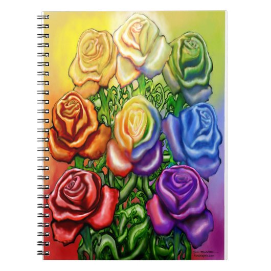 Regenboog van Rozen Notitieboek (Voorkant)