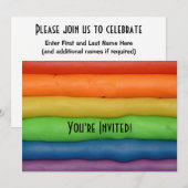 Regenboog van Squishy Dough Kaart (Voorkant / Achterkant)