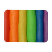 Regenboog van Squishy Dough Magneet (Horizontaal)
