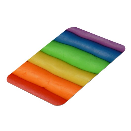Regenboog van Squishy Dough Magneet (Linkerzijde)