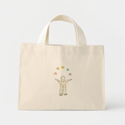 Regenboog van sterren - Bag Mini Tote Bag (Voorkant)