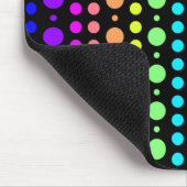 Regenboog van Stippen mousepad Muismat (Hoek)