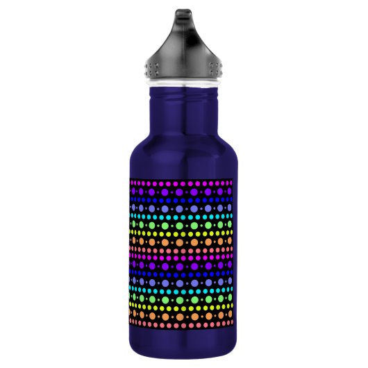 Regenboog van Stippen Waterfles (Rechts)