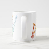 Regenboog van Trombones Grote Koffiekop (Achterkant)
