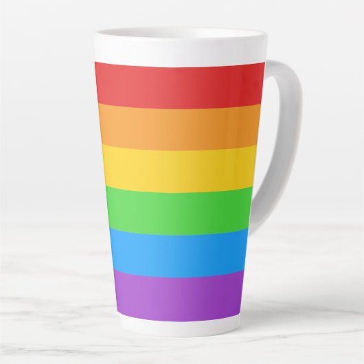 Regenboog van trots latte mok (Rechterhoek)