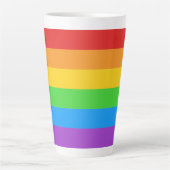 Regenboog van trots latte mok (Voorkant)