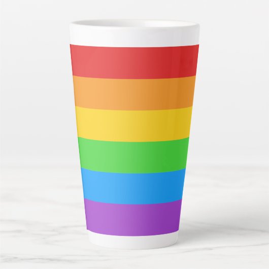 Regenboog van trots latte mok (Voorkant)