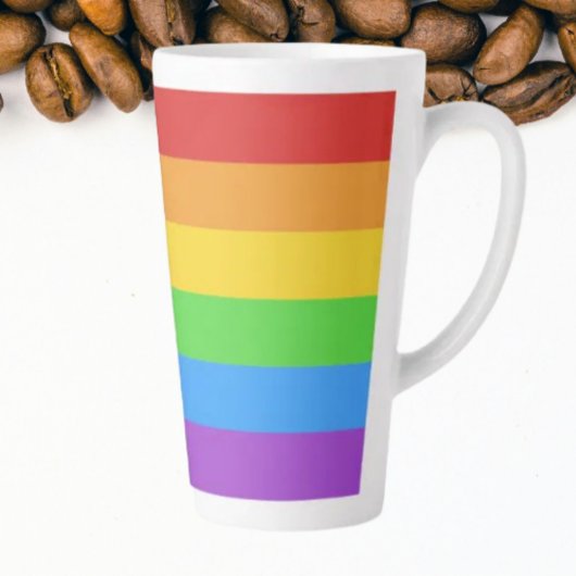 Regenboog van trots latte mok