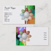 Regenboog van Visitekaartjes van eieren (Voorkant / Achterkant)