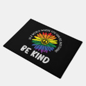 Regenboog van Wereldvrede Deurmat (Schuin)