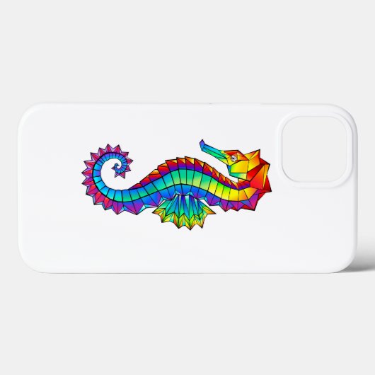 Regenboog Veelhoekig Zeepaardje Case-Mate iPhone Case (Achterkant (horizontaal))