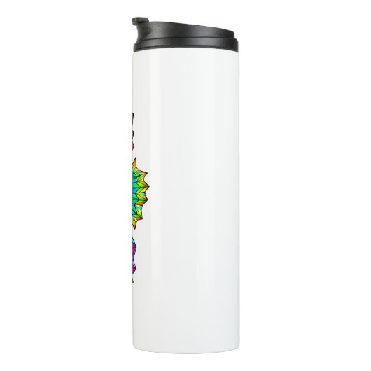 Regenboog Veelhoekig Zeepaardje Thermosbeker (Geroteerd rechts)