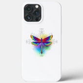 Regenboog veelhoekige libel Case-Mate iPhone case (Achterkant)