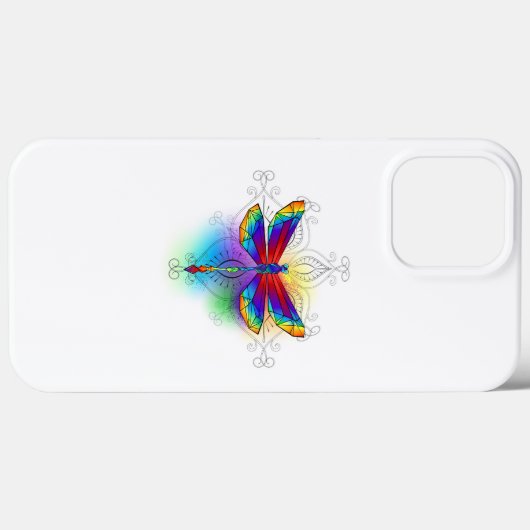 Regenboog veelhoekige libel Case-Mate iPhone case (Achterkant (horizontaal))