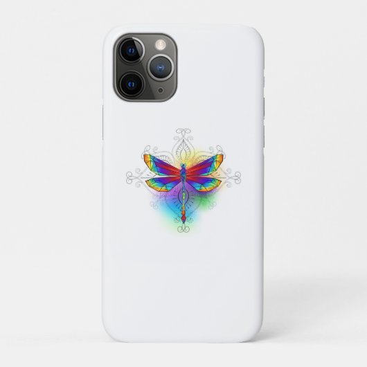 Regenboog veelhoekige libel Case-Mate iPhone case (Achterkant)