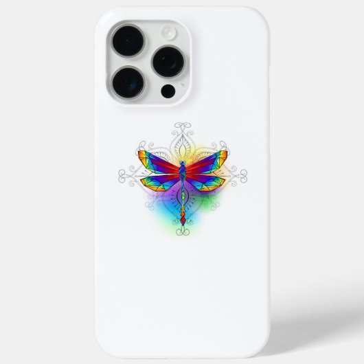 Regenboog veelhoekige libel Case-Mate iPhone case (Achterkant)