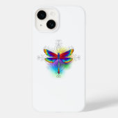 Regenboog veelhoekige libel Case-Mate iPhone case (Achterkant)