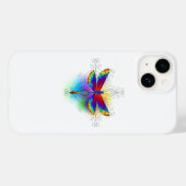 Regenboog veelhoekige libel Case-Mate iPhone case (Achterkant (horizontaal))
