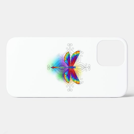 Regenboog veelhoekige libel Case-Mate iPhone case (Achterkant (horizontaal))