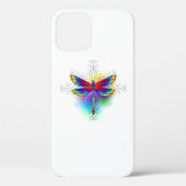 Regenboog veelhoekige libel Case-Mate iPhone case (Achterkant)