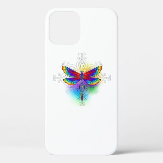 Regenboog veelhoekige libel Case-Mate iPhone case (Achterkant)