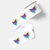 Regenboog veelhoekige libel grosgrain lint (Achterkant)