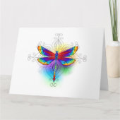 Regenboog veelhoekige libel kaart (Voorkant)