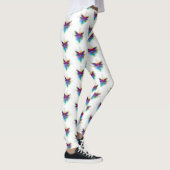 Regenboog veelhoekige libel leggings (Rechts)