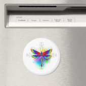 Regenboog veelhoekige libel magneet (Insitu (Vaatwasser))