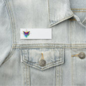 Regenboog veelhoekige libel naamplaatje (In situ)