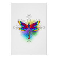 Regenboog veelhoekige libel