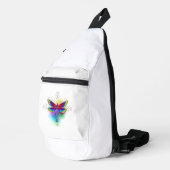 Regenboog veelhoekige libel sling bag (Rechterhoek)