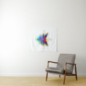 Regenboog veelhoekige libel wandkleed (In Situ (horizontaal))