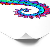 Regenboog Veelhoekige Zeepaard Foto Afdruk (Hoek)