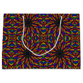 Regenboog Veer Mandala Groot Cadeauzakje (Voorkant)