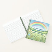 Regenboog / Veld & Quote Notitieboek (Binnen)