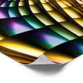 Regenboog Veren Poster (Hoek)