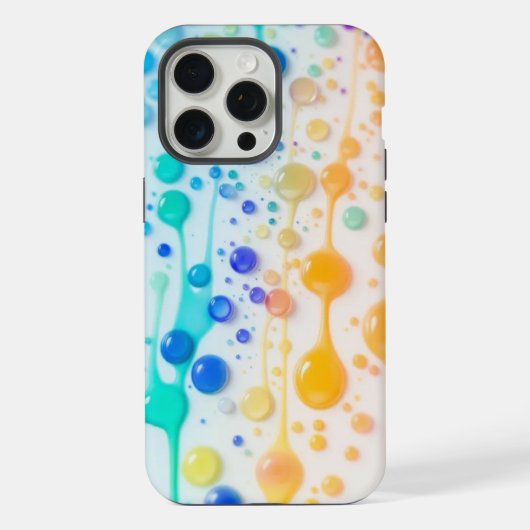 Regenboog Verf Drip Hoesje voor Telefoon iPhone Hoesje (Achterkant)