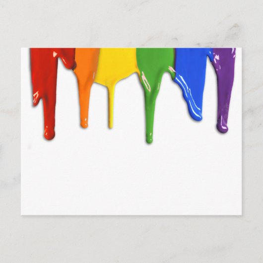 REGENBOOG VERF DRUPPELS - PNG.NL BRIEFKAART (Voorkant)