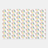 Regenboog Verf en Sip Verjaardagsfeestje Inpakpapier Vel (Voorkant 2)