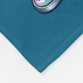 Regenboog verf konijn beslag grappige paashaas fleece deken (Hoek)