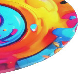 Regenboog Verfspatten Snijplank (Hoek)