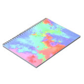 Regenboog Verfspatter effect Oranje groen blauw Notitieboek (Linkerzijde)